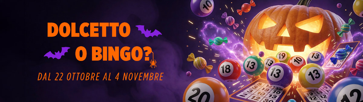 Sconti sulle cartelle, super ambo, doppia cinquina, bingo garantito, partite fast in sala Diamante e..  tantissimo altro!