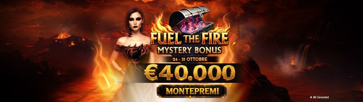 Ad Halloween concediti l'opportunità di vincere una parte del montepremi condiviso di 250€ in bonus per round, con uno "spaventoso" montepremi complessivo di 40.000€!