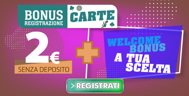 Bonus registrazione Carte | BetFlag