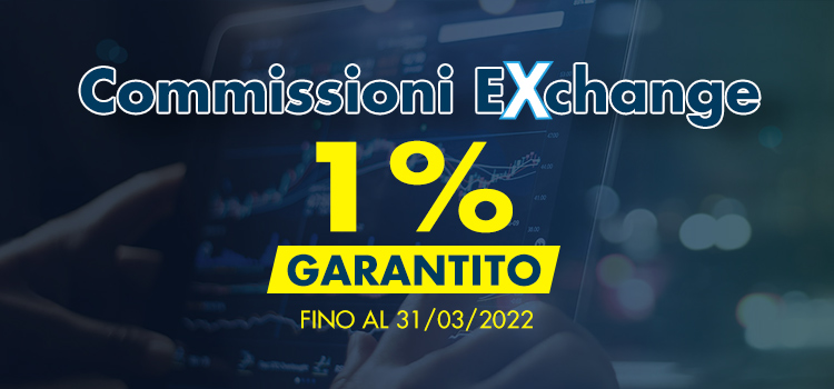 Commissioni Exchange BetFlag: 1% garantito fino al 31/03/2022