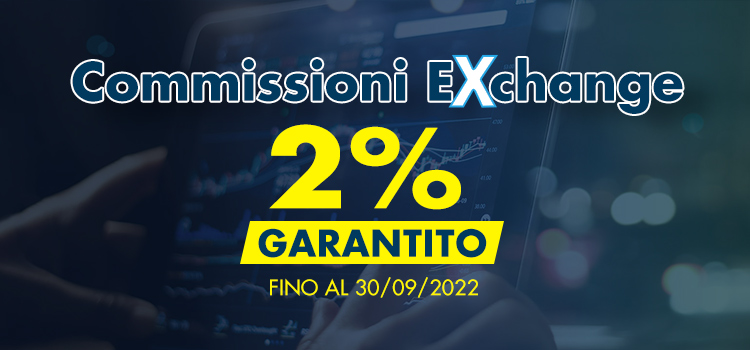 Commissioni Exchange BetFlag: 2% garantito fino al 30/09/2022