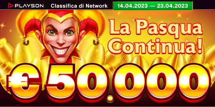 Classifica di Network Playson "La Pasqua continua!"